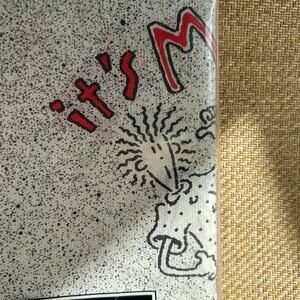 Vintage 1985 Fido Paper Tablecloth Gala Plastic Backed 54x104 NIP